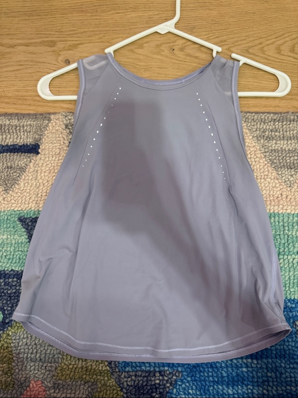 Lululemon purple tank mesh back